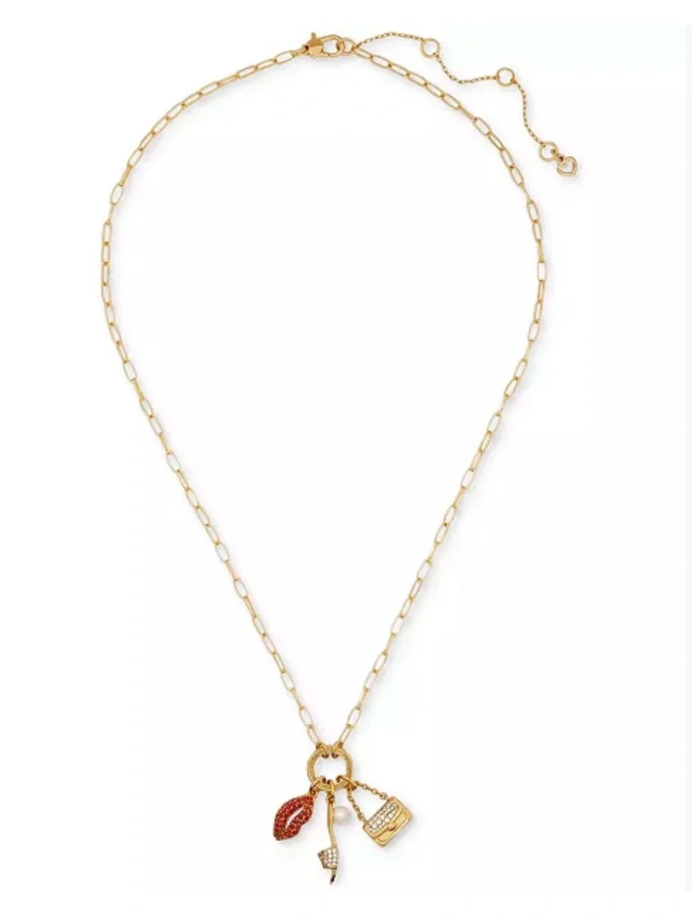 NWT Kate Spade Night Out Motif Hit the Town Charm Necklace